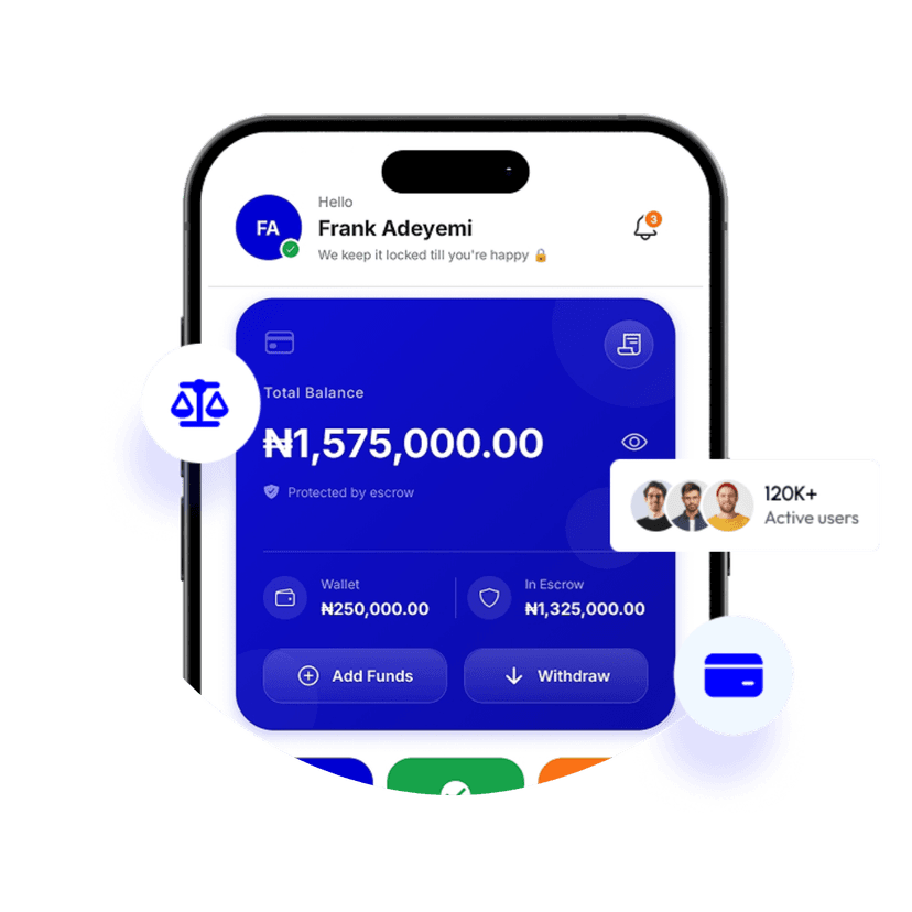 Mobile app mockup